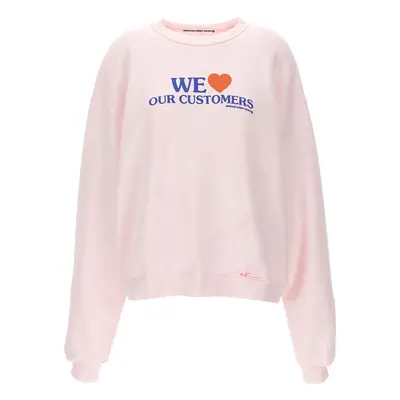 Alexander Wang-We Love Our Customers Felpe Rosa-Donna