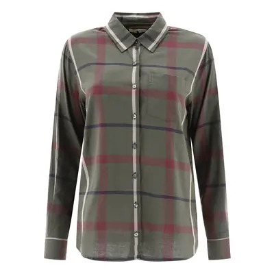 Barbour-Oxer Check Shirts Verde-Donna