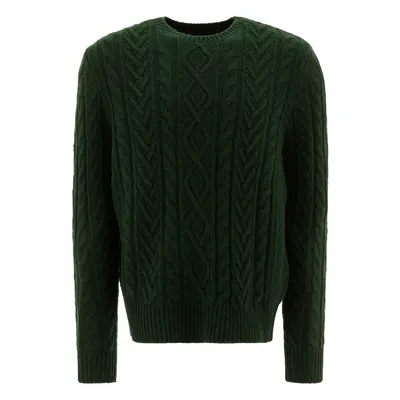 Polo Ralph Lauren-Cable-Knit Sweater Knitwear Verde-Uomo