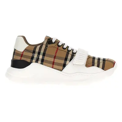 Burberry-Check Sneakers Beige-Donna