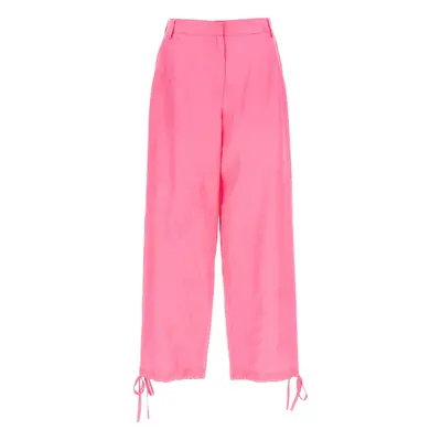 Msgm-Carrot Pantaloni Rosa-Donna