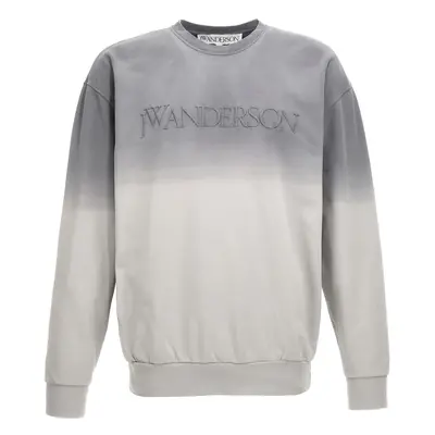 J. W. Anderson-Logo Embroidery Felpe Grigio-Uomo