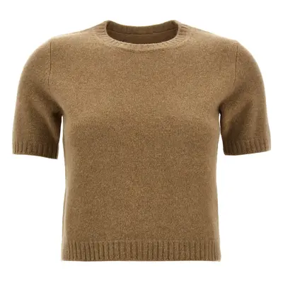 Maison Margiela-Short Sleeve Sweater Maglioni Beige-Donna