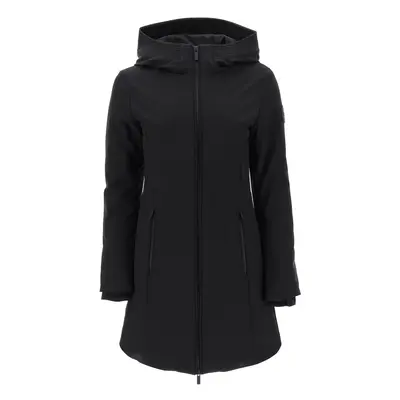 Woolrich-Parka Con Cappuccio Firth In Softshell-Donna