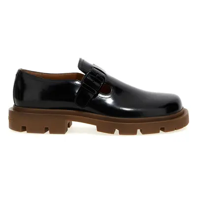 Maison Margiela-Monk Flat Shoes Nero-Uomo