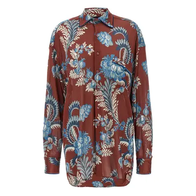 Etro-Floral Foliage Shirt Camicie Multicolor-Donna