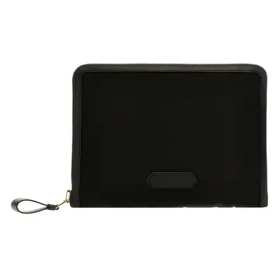 Tom Ford-Logo Nylon Clutch Nero-Uomo