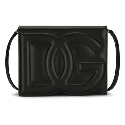 Dolce & Gabbana-Borsa a tracolla con logo goffrato-Donna