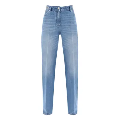 Versace-Jeans Boyfriend Con Piega Sartoriale-Donna