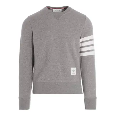 Thom Browne-4 Bar Felpe Grigio-Uomo