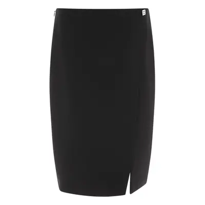 Givenchy-Wool Skirt With 4g Detail Gonne Nero-Donna