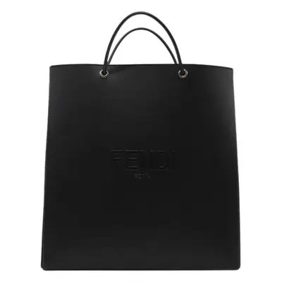 Fendi-Borsa Pack Shopping Media Nera-Donna -Nero