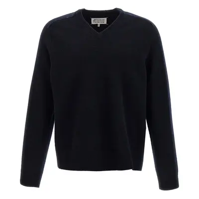 Maison Margiela-Wool Sweater Maglioni Blu-Uomo