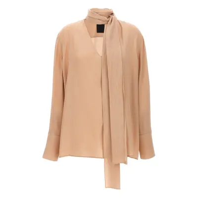 Givenchy-Pussy Bow Blouse Camicie Beige-Donna