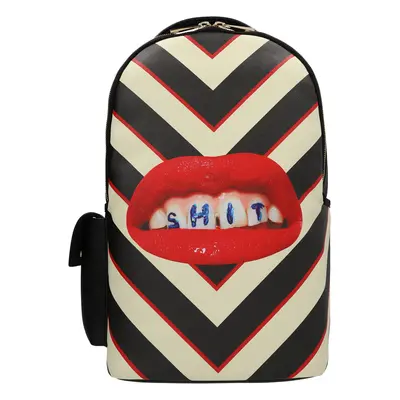 Seletti-Lipstick Black Zaini Bianco/Nero-Donna