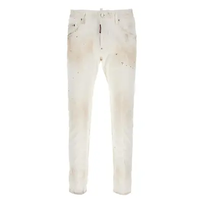 Dsquared2-Skater Jeans Bianco-Uomo