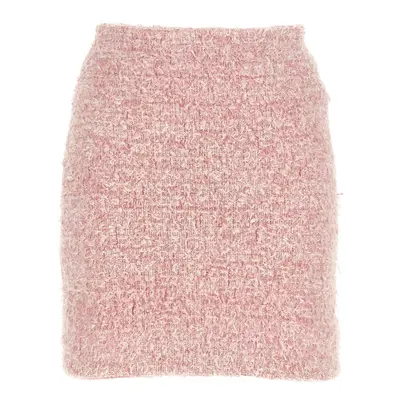 Balenciaga-Tweed Skirt Gonne Rosa-Donna