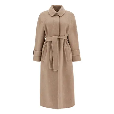 Brunello Cucinelli-Cappotto In Lana E Cashmere Con Cintura-Donna