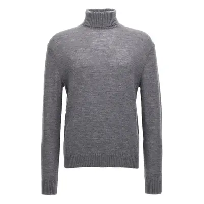 Jil Sander-High Neck Sweater Maglioni Grigio-Uomo