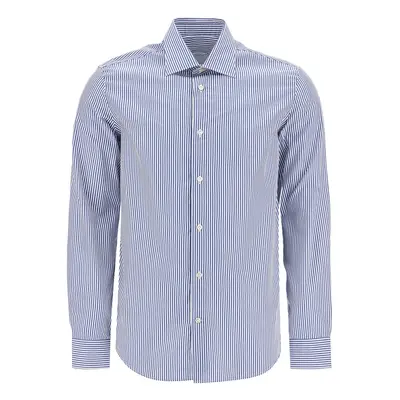 Vincenzo Di Ruggiero-Camicia Slim Fit In Twill-Uomo