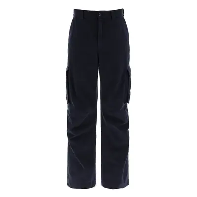 Dolce & Gabbana-Pantaloni Cargo Con Placca Logo-Uomo