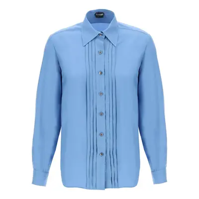 Tom Ford-Camicia Con Pettorina Plissettata-Donna