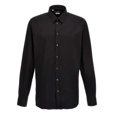 Dolce & Gabbana-Dg Essential Shirt Camicie Nero-Uomo