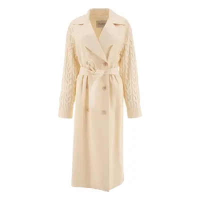 Max Mara-Cicladi Coats Bianco-Donna