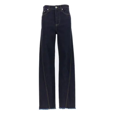 Lanvin-Twisted Jeans Blu-Donna