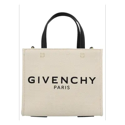 Givenchy-Mini Shopping Borse A Mano Bianco/Nero-Donna