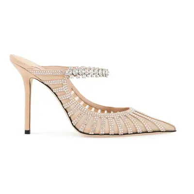 Jimmy Choo-Mules Bing 100 Con Cristalli-Donna