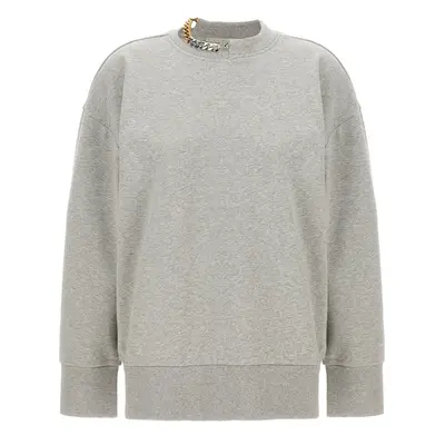 Stella Mccartney-Chain Felpe Grigio-Donna