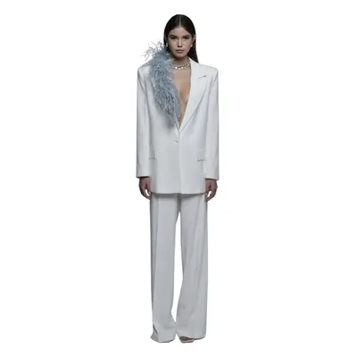 The Archivia-Tailleur Gea Ivory Ice-Donna -Bianco, Blu