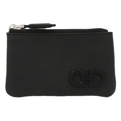 Ferragamo-Big Key Case Portachiavi Nero-Uomo