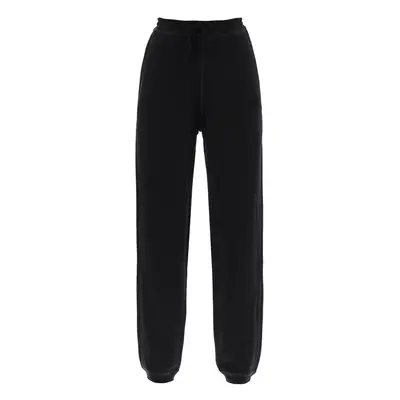 Ganni-Pantaloni Sportivi In Cotone Sgarzato-Donna