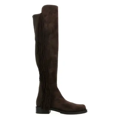 Stuart Weitzman-5050 Bold Fringe Stivali E Stivaletti Marrone-Donna