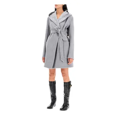 Tory Burch-Cappotto Midi Con Cappuccio-Donna