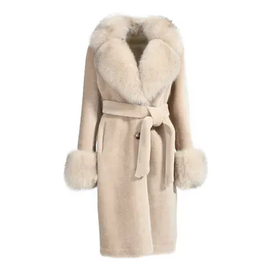 Wanan Touch-Cappotto Chic Special Beige in Lana-Donna -Beige