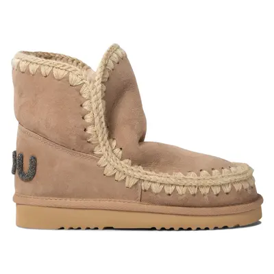 Mou-Eskimo 18 Glitter Logo Stivali E Stivaletti Beige-Donna