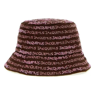 Jacquemus-Le Bob Bordado Cappelli Marrone-Donna