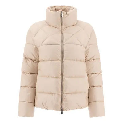 Peserico-Down Jacket With Punto Luce Giacche Beige-Donna