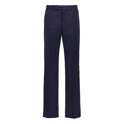 Givenchy-Pinstriped Tailored Trousers Blu-Uomo