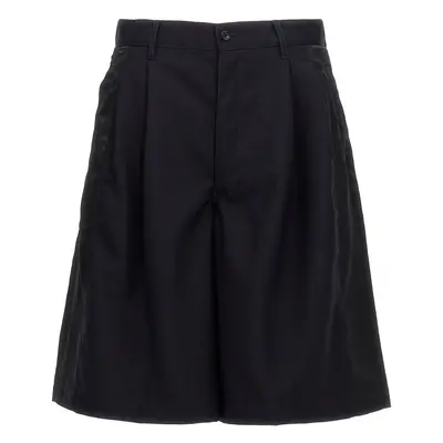 Comme Des GarçOns Shirt-Satin Insert Bermuda Shorts Bermuda, Short Blu-Uomo