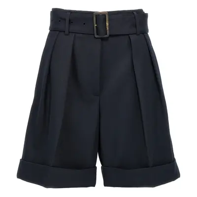 Golden Goose-Demetra Bermuda, Short Blu-Donna