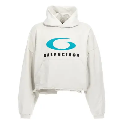 Balenciaga-Loop Sports Icon Felpe Bianco-Donna