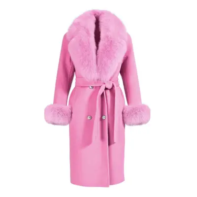 Wanan Touch-Cappotto Chic Fucsia in Misto Cachemire-Donna -Fucsia