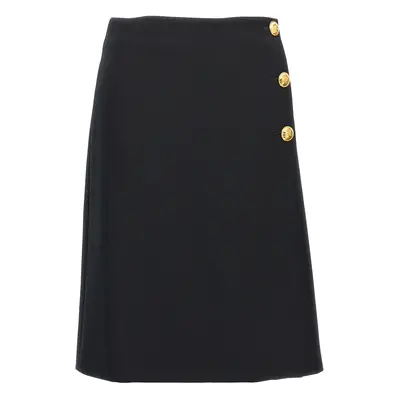 Emilio Pucci-Wrap Skirt Gonne Nero-Donna