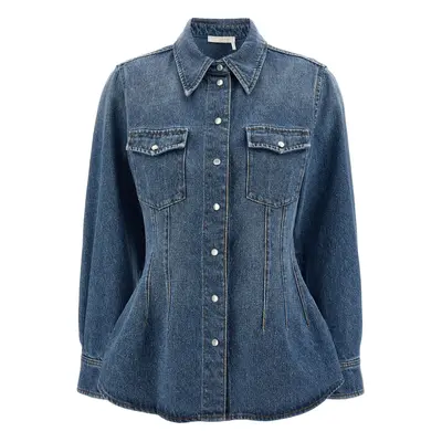 Chloé-Denim Shirt Camicie Blu-Donna