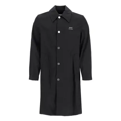 Ami Paris-Car Coat Unisex In Nylon E Cotone-Uomo