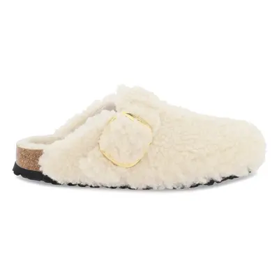 Birkenstock-Sabot Boston Big Buckle In Shearling-Donna